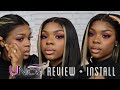 E-GIRL INSPIRED BOB FRONTAL INSTALL + REVIEW | ft. Unice Hair | Joanna Divine