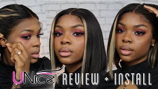 E-GIRL INSPIRED BOB FRONTAL INSTALL + REVIEW | ft. Unice Hair | Joanna Divine