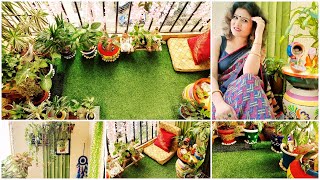 Balcony Makeover in Budget | How to Decorate Balcony | Balcony Decoration for Diwali