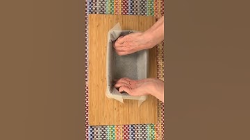 How to Line a Loaf Tin with Baking Paper...