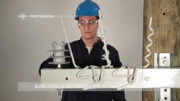 BIRD PERCH DETERRENT™ for Crossarms VIDEO A.P.