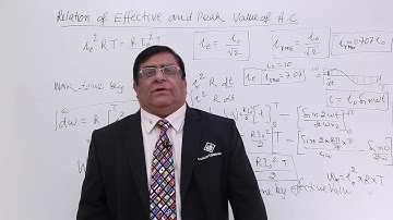 Class 12th – Relation of Effective & Peak Value of AC | Alternating Current | Tutorials Point