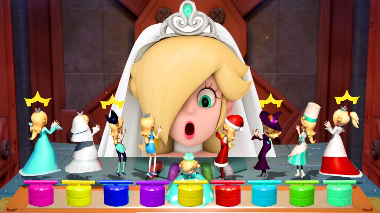 【マリオパーティスーパースターズ】ロゼッタ全衣装コレクション！ワルイージも思わず絶句！