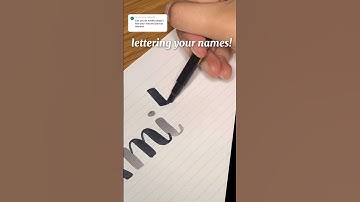 Lettering YOUR Names!! What Should I Letter Next? #handlettering #calligraphy #nameart #letteringart