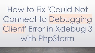 How to Fix 