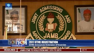 News@10: JAMB Announces Extension Of 2017 UTME Registration 08\/04\/17 Pt. 1