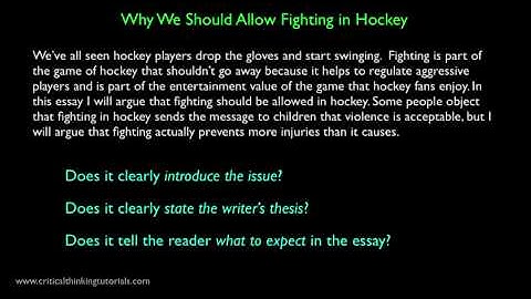 How to Write an Introduction to an Argumentative Essay