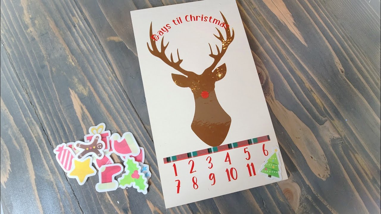 Christmas Countdown with Vinyl and Perma-Twill/Sublimation | My Craft Source Christmas Kit Day 2
