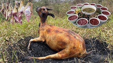 Dê Rừng 7 Món, Siêu Tiết Canh Dê Ăn Thịt Dê Sống Các Món Dê Nộm Dân Dã Cực Ngon - Nhịp Sống Tây Bắc