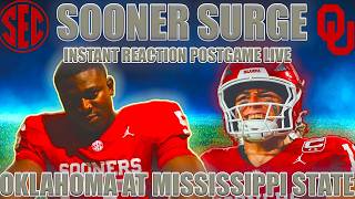 OU Football Live:  Instant Reaction Postgame Oklahoma vs Mississippi State