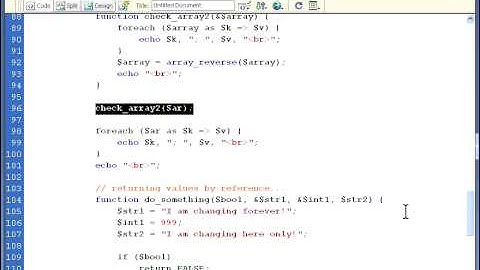 PHP Tutorial, 08_01, what are functions