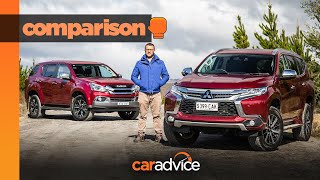 2019 Mitsubishi Pajero Sport Exceed v Isuzu MU-X LS-U 4x4 | 4WD Comparison | CarAdvice