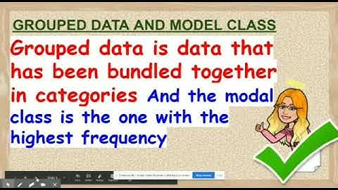grade 6 grouped data and mode- basics
