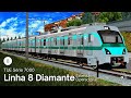 OpenBVE: LINHA 8 DIAMANTE (EXTENSÃO) com o TUE SÉRIE 7000 da VIAMOBILIDADE! Itapevi → Amador Bueno