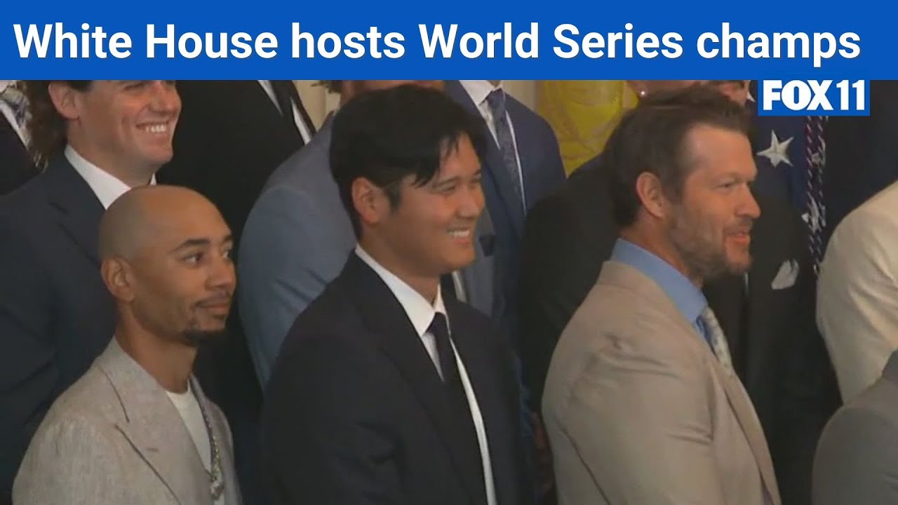 Dodgers visit Trump, White House