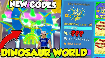 I FOUND 13 SECRET CRAFTED RAINBOW DINOSAUR PET CODES IN CLICKER SIMULATOR (Roblox)