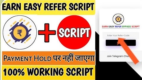earn easy sa free Paytm cash in refer bypass script unlimited karo