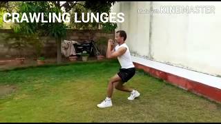 Best Thigh exercise Crawling lunges @ HOME (NO EQUIPMENT)