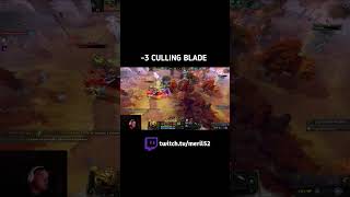 -3 CULLING BLADE, Twitch:Meril52 #dota2 #дота2 #дота #dota