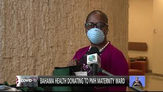 BAHAMA HEALTH DONATING TO P.M.H MATERNITY WARD