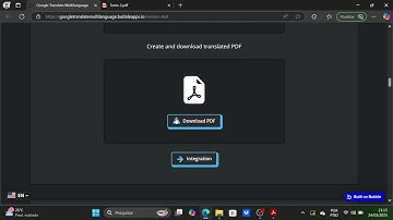 Extract text from PDF and translate | Google Translate Multilanguage | Plugin for Bubble.io