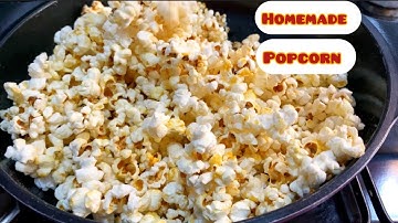How To Make Cinema Popcorn At Home Using Frying Pan/ Sugar popcorn