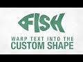 Warp Text Into the Custom Shape in Adobe Illustrator CC