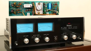 peeling innards on a MCintosh MC2505 . amplifier king of transistor amplifier