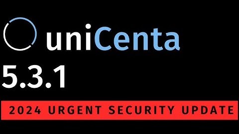 uniCenta 5.3.1 - Urgent Security Release