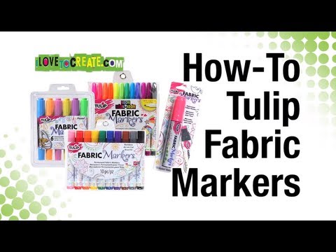 Tulip Opaque Fabric Markers, White