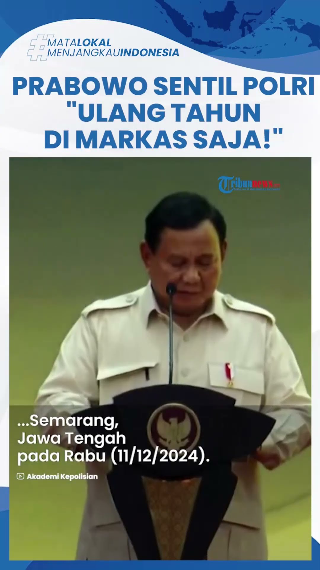 Presiden Prabowo Peringatkan Polri agar Tidak Boros Anggaran: Ulang Tahun Tumpengan di Markas Saja
