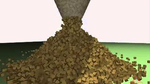 Sand flow rate and angle of repose experiment