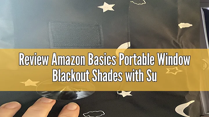 Review Amazon Basics Portable Window Blackout Shades with Suction Cups, Moon and Stars Design, 78 x