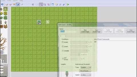 RPG Maker XP eventing tutorial 2: Event commands list 1