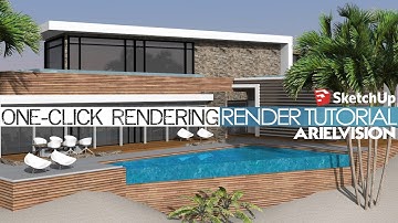 Rendering your Sketchup model with one click! (Using Arielvision)