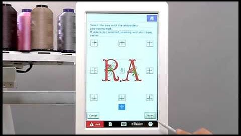 [BrotherSupportSewing] Aligning the embroidering position using the camera and positioning sticker