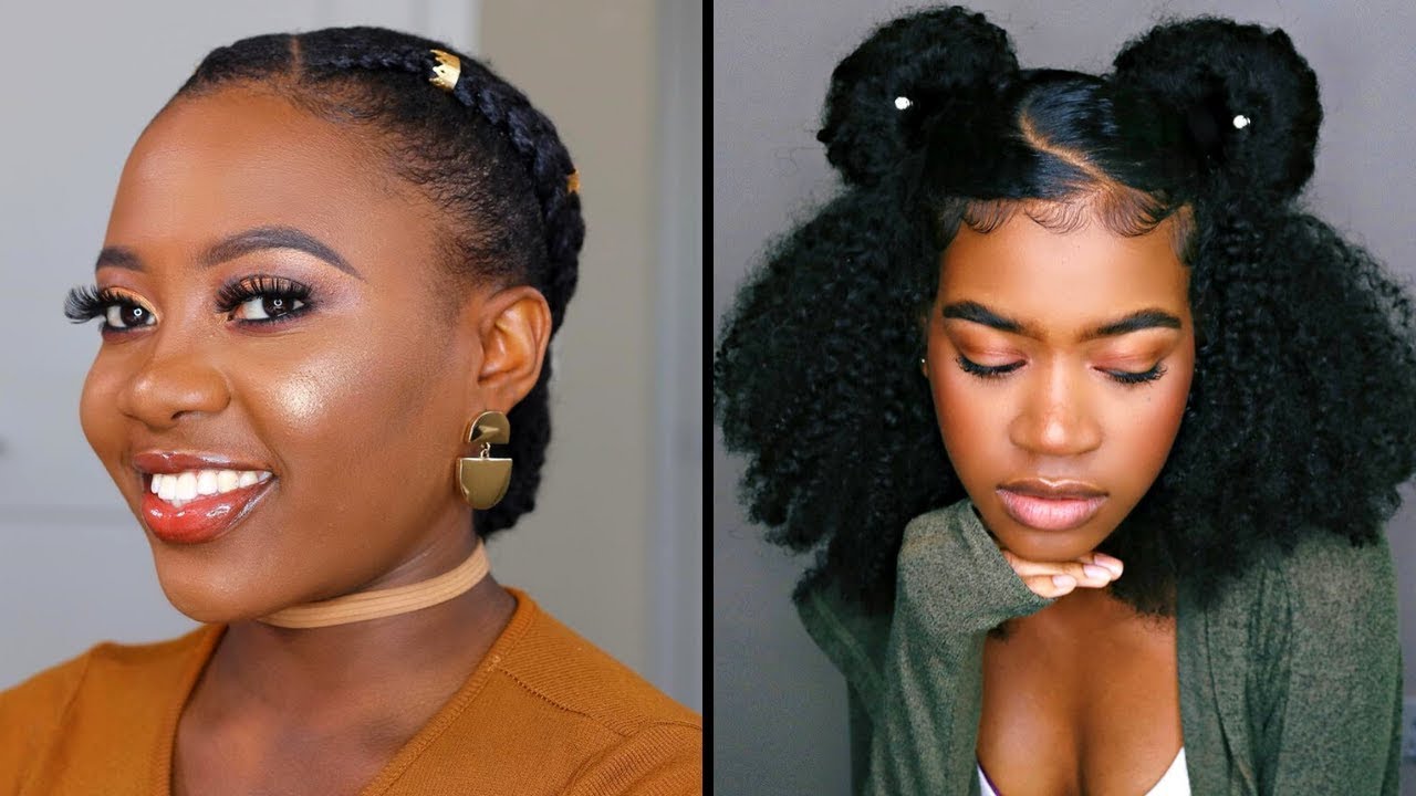 Protective Hairstyles For Natural Hair 💖🌹 YouTube