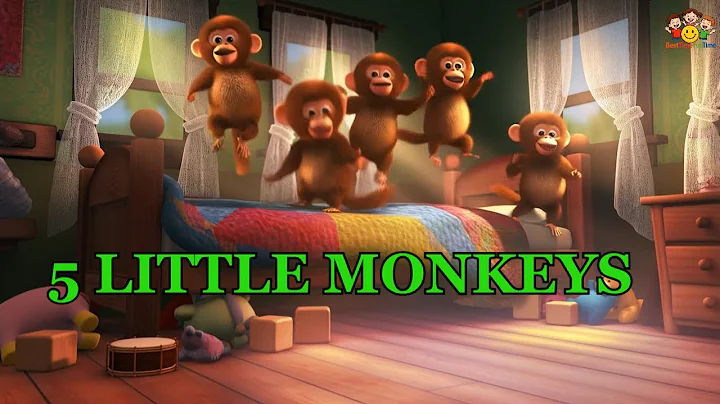 Five Little Monkeys Jumping on the Bed | Nursery Rhymes & Kids Songs