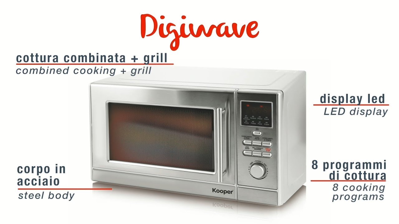 Kooper - Digiwave forno a microonde digitale - YouTube