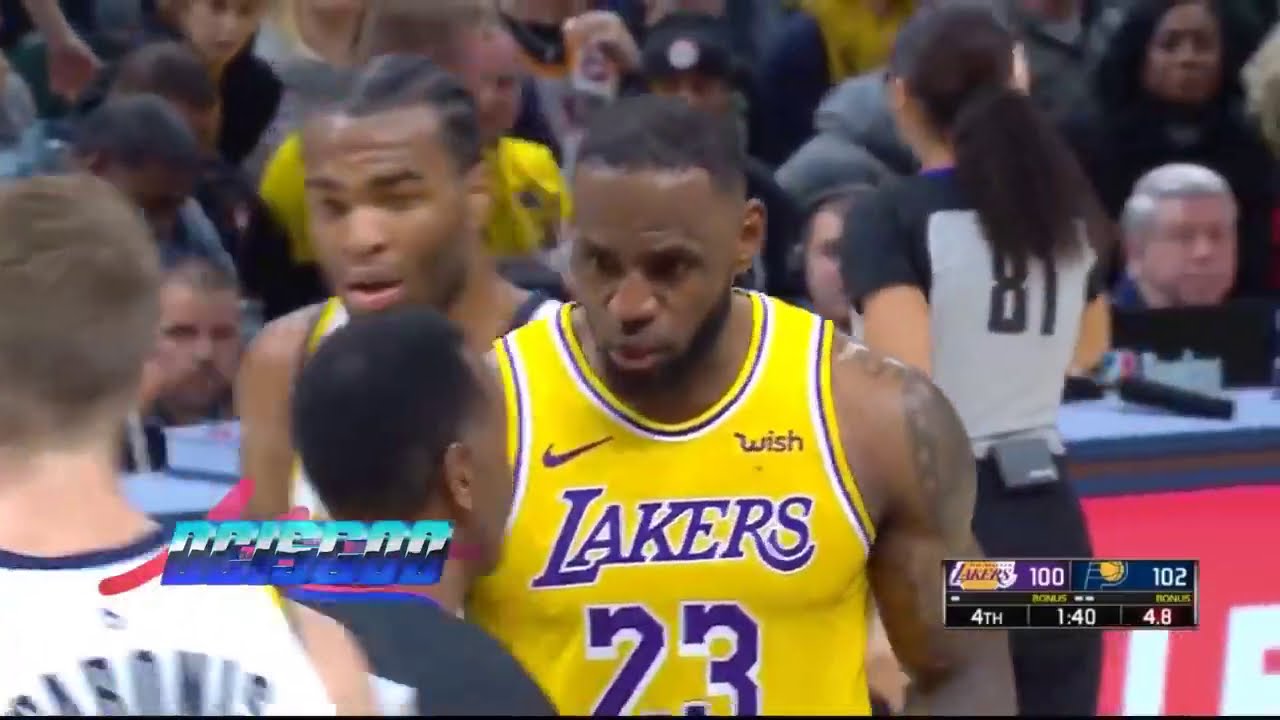 LeBron James Mental Breakdown After Rondo Turns Into JR Smith！Lakers vs Pacers Crazy Final Minutes