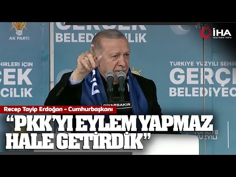 Cumhurbaşkanı Erdoğan, Diyarbakır'da konuştu; Gelin yeni bir dönemin kapılarını birlikte arayalım