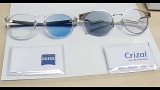 Compare Zeiss PhotoFusion Blue and Essilor Transitions Gen 8 Sapphire Blue Lenses