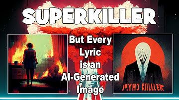 "Superkiller"  - But Every Lyric is an AI-Generated Image
