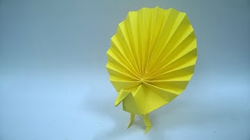Origami Peacock easy | Hướng dẫn gấp con công xòe đuôi | Origami Tutorials - XB