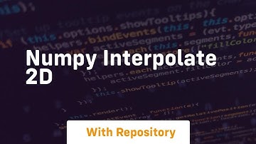 numpy interpolate 2d