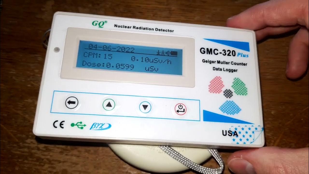 Geiger Counter GMC320+ test ASMR YouTube