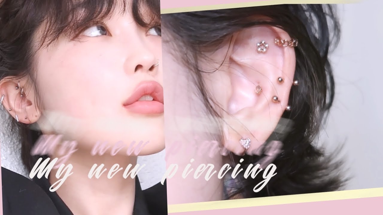 New피어싱✨(피어싱 구매처,코피어싱 셀프교체 방법, 링or큐빅 장단점, 피어싱 추천🪄)