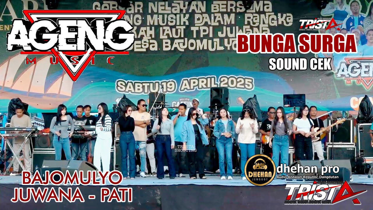 BUNGA SURGA - ALL ARTIS - AGENG MUSIC - PESTA LAUT BAJOMULYO 2025 - JUWANA PATI