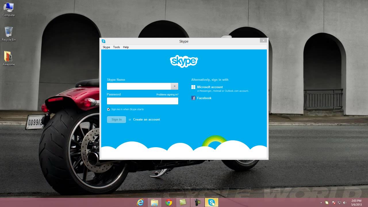 microsoft skype login