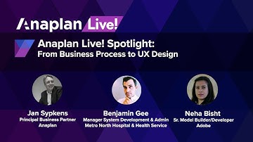 Anaplan Live! Spotlight: From Business Process to UX Design
